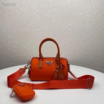 Prada | Re-Edition 2005 Nylon Bag In Pink In Orange - 1BB846 - 20x11.5x11cm