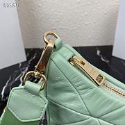 Prada Padded Calfskin Shoulder Bag in Green - 1BC151 - 24x17x7cm - 4