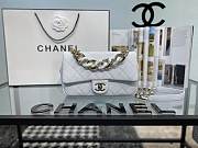 Chanel Flap Bag With Large Bi-Color Chain - AS1353 - 16x24x6cm - 6