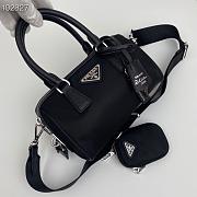 Prada Re-Edition 2005 Nylon Top-Handle Black Bag - 1BB846 -  20x11.5x11cm - 4