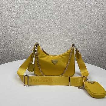 Prada Re-Edition 2005 Pineapple Yellow Bag- 1BH204 - 22x12x6cm