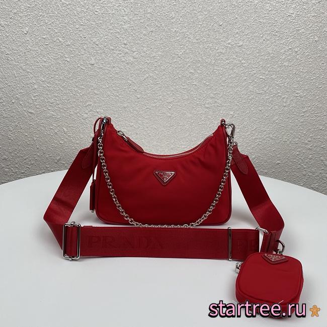 Prada Re-Edition 2005 Red Bag- 1BH204 - 22x12x6cm - 1