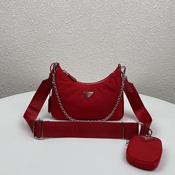 Prada Re-Edition 2005 Red Bag- 1BH204 - 22x12x6cm