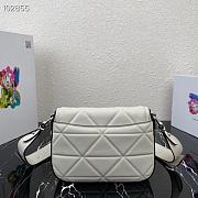  Chalk White Prada Spectrum leather bag - 1BD283 - 23x18x5cm - 5