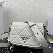  Chalk White Prada Spectrum leather bag - 1BD283 - 23x18x5cm - 3