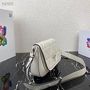  Chalk White Prada Spectrum leather bag - 1BD283 - 23x18x5cm - 2