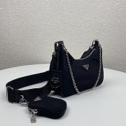 Prada Re-Edition 2005 Black Bag- 1BH204 - 22x12x6cm - 4