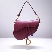 Dior Saddle Red Bag- M0446C - 21x18x5cm - 1