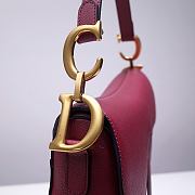 Dior Saddle Red Bag- M0446C - 21x18x5cm - 2