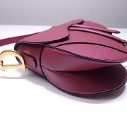 Dior Saddle Red Bag- M0446C - 21x18x5cm - 3