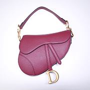 Dior Saddle Red Bag- M0446C - 21x18x5cm - 4
