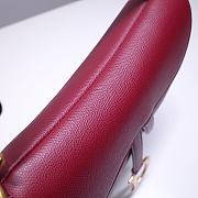 Dior Saddle Red Bag- M0446C - 21x18x5cm - 5