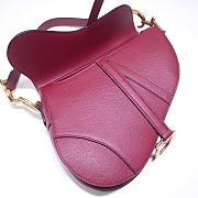 Dior Saddle Red Bag- M0446C - 21x18x5cm - 6