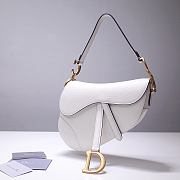 Dior Saddle White Bag- M0446C - 25.5 x 20 x 6.5 cm - 1