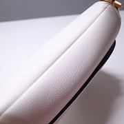 Dior Saddle White Bag- M0446C - 25.5 x 20 x 6.5 cm - 6