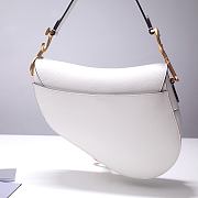 Dior Saddle White Bag- M0446C - 25.5 x 20 x 6.5 cm - 2