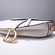 Dior Saddle White Bag- M0446C - 25.5 x 20 x 6.5 cm - 4