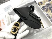 Dior Saddle Belt Black Calfskin Bag - 20 x 17 x 2 cm - 2