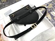 Dior Saddle Belt Black Calfskin Bag - 20 x 17 x 2 cm - 3