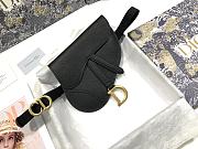 Dior Saddle Belt Black Calfskin Bag - 20 x 17 x 2 cm - 5