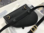 Dior Saddle Belt Black Calfskin Bag - 20 x 17 x 2 cm - 6