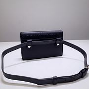Dior 30 Montaigne 2 In 1 Pouch Black Belt Bag - 19 x 12.5 x 4 cm - 2