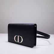 Dior 30 Montaigne 2 In 1 Pouch Black Belt Bag - 19 x 12.5 x 4 cm - 3