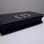 Dior 30 Montaigne 2 In 1 Pouch Black Belt Bag - 19 x 12.5 x 4 cm - 4