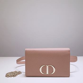 Dior 30 Montaigne 2 In 1 Pouch Pink Belt Bag - 19 x 12.5 x 4 cm