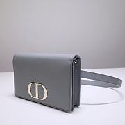 Dior 30 Montaigne 2 In 1 Pouch Gray Belt Bag - 19 x 12.5 x 4 cm - 5