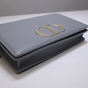 Dior 30 Montaigne 2 In 1 Pouch Gray Belt Bag - 19 x 12.5 x 4 cm - 4