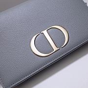 Dior 30 Montaigne 2 In 1 Pouch Gray Belt Bag - 19 x 12.5 x 4 cm - 2