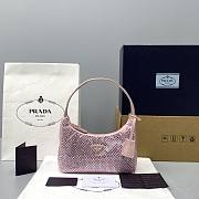 Prada_Satin Artificial Crystals Pink bag 1NE515_2AWL_F0T7O 22x12x6cm - 1