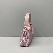 Prada_Satin Artificial Crystals Pink bag 1NE515_2AWL_F0T7O 22x12x6cm - 6