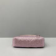 Prada_Satin Artificial Crystals Pink bag 1NE515_2AWL_F0T7O 22x12x6cm - 5