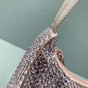 Prada_Satin Artificial Crystals Pink bag 1NE515_2AWL_F0T7O 22x12x6cm - 3