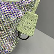 Prada_Satin Artificial Crystals Green Bag 1NE515_2AWL_F0T7O 22x12x6cm - 5