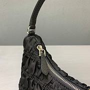 Prada Nylon Hobo Black Bag- 22.5x15.5x6cm - 5