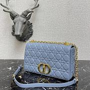 Christian Dior Caro Shoulder Large Blue Bag - M9243UWHC - 28×17×9cm - 2