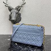 Christian Dior Caro Shoulder Large Blue Bag - M9243UWHC - 28×17×9cm - 3