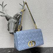 Christian Dior Caro Shoulder Large Blue Bag - M9243UWHC - 28×17×9cm - 4