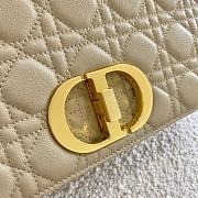 Christian Dior Caro Shoulder Large Beige Bag - M9243UWHC - 28×17×9cm - 6