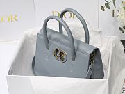 Dior Medium St Honoré Tote Light Blue Grained Calfskin - M9321UMBA - 25x19x12cm - 2