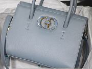 Dior Medium St Honoré Tote Light Blue Grained Calfskin - M9321UMBA - 25x19x12cm - 6