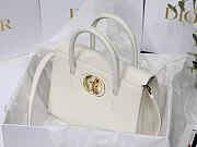 Dior Medium St Honoré Tote White Grained Calfskin - M9321UMBA - 25x19x12cm - 4