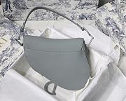  Dior Saddle Bag Grey Ultramatte Calfskin - M0446SLLO - 25.5 x 20 x 6.5cm - 6