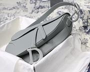  Dior Saddle Bag Grey Ultramatte Calfskin - M0446SLLO - 25.5 x 20 x 6.5cm - 4