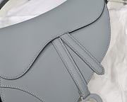  Dior Saddle Bag Grey Ultramatte Calfskin - M0446SLLO - 25.5 x 20 x 6.5cm - 3