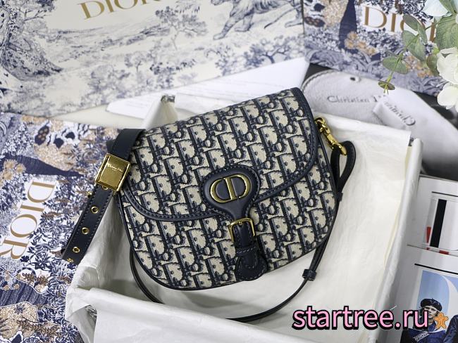 Dior Bobby Blue Oblique Jacquard - M9319UTZQ - 22x17x6cm - 1