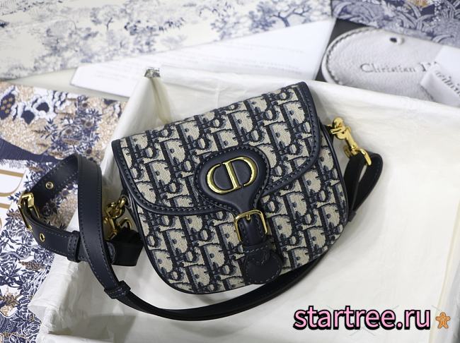 Dior Bobby Small Blue Oblique Jacquard - M9319UTZQ - 18x14x5cm - 1